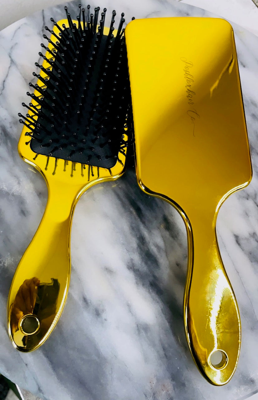 POSH Limited Edition Metallic Mirror Paddle Brush