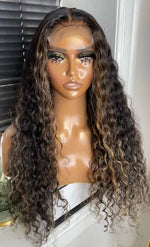 Load image into Gallery viewer, 4*4 water wave closure wig( Pre-order only)
